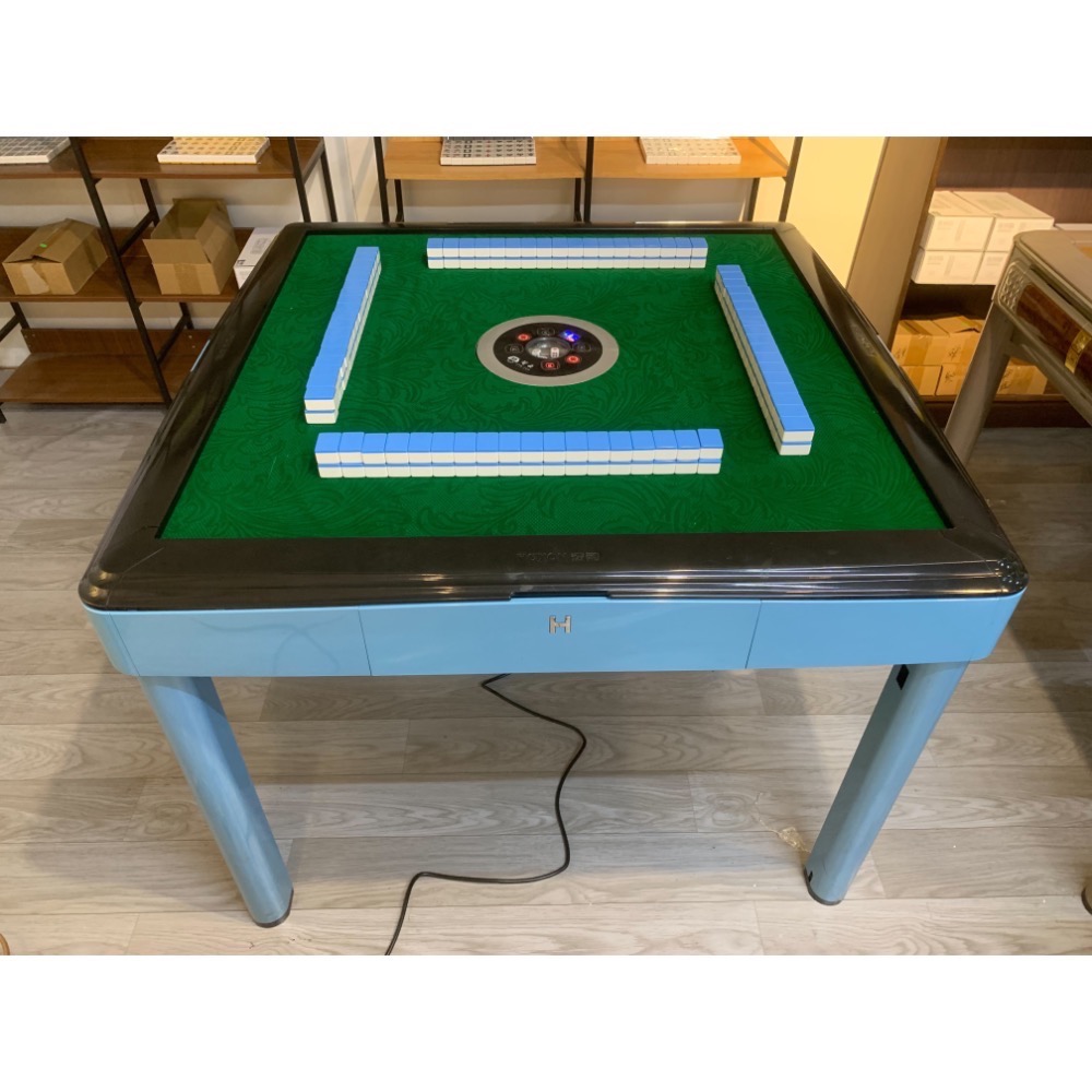 電動麻將桌 宏勳 四口機 餐桌款 可改折疊-細節圖3