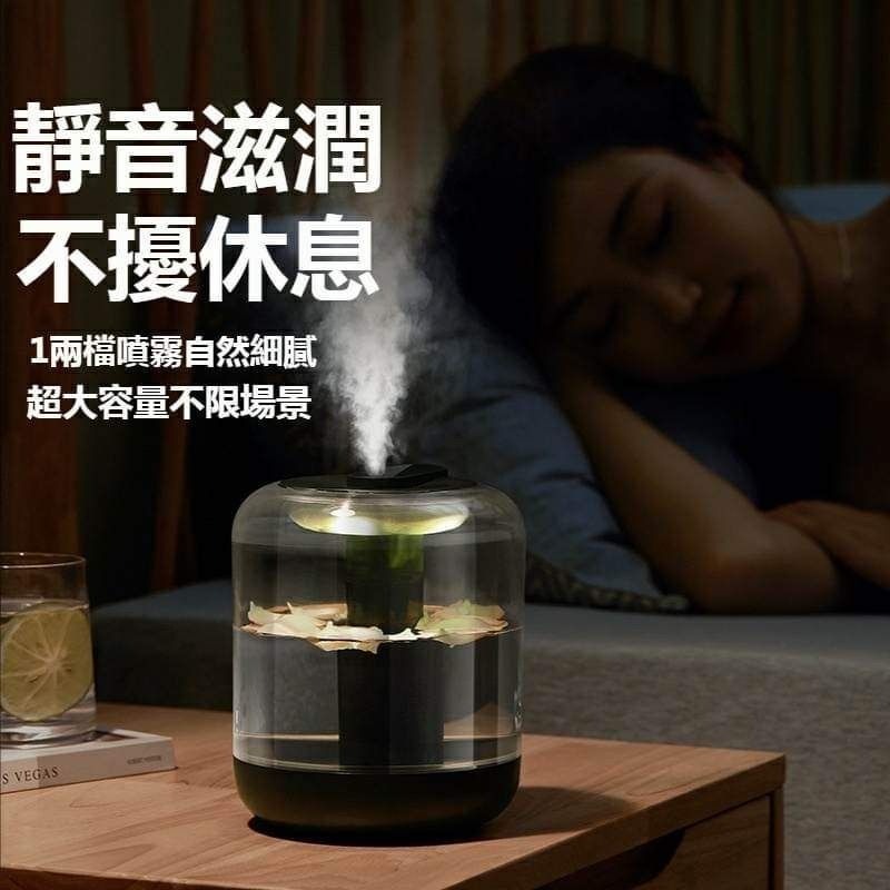 【花果奈米霧化加濕器】USB 空氣淨化 家用靜音智能觸控大容量香氛機 臥室香薰精油機 水氧機 辦公室桌面學生宿舍補水機-細節圖6