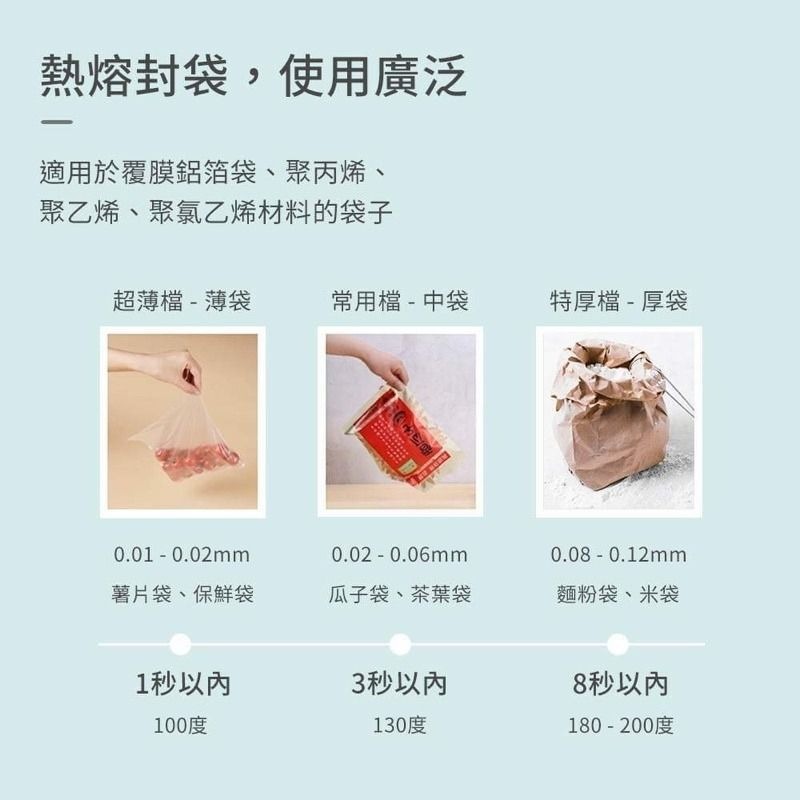 【便攜封口器】日本熱銷手壓式迷你便攜封口器 USB充電家用零食塑膠袋食品保鮮封膜器 餅乾開封器 三段溫控真空密封工具-細節圖8
