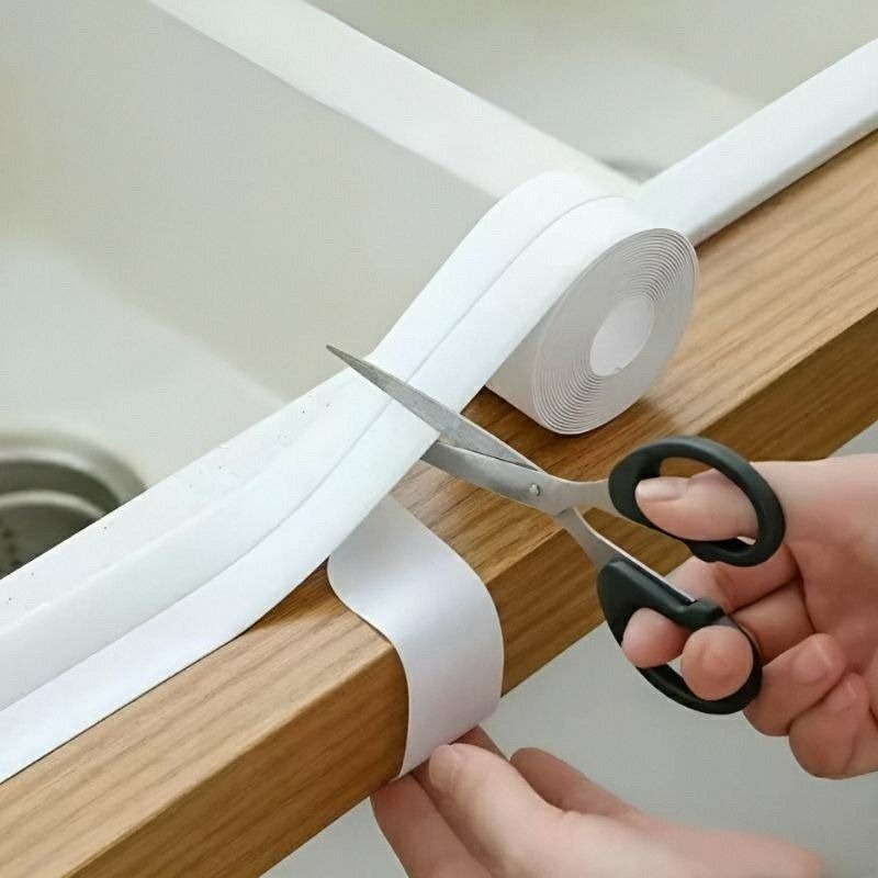 【防霉防水膠帶】衛浴/廚房防霉防潮防水縫隙膠帶 馬桶底座邊緣防水貼 廚房流理台自黏密封貼 防塵防汙條 防塵膠條 邊條-細節圖4