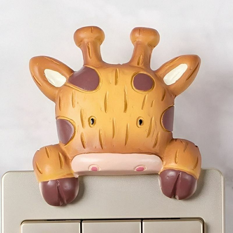 【電源開關貼】歐式居家裝飾電源開關貼 可愛動物造型牆貼 立體壁貼 牆面裝飾貼-規格圖1