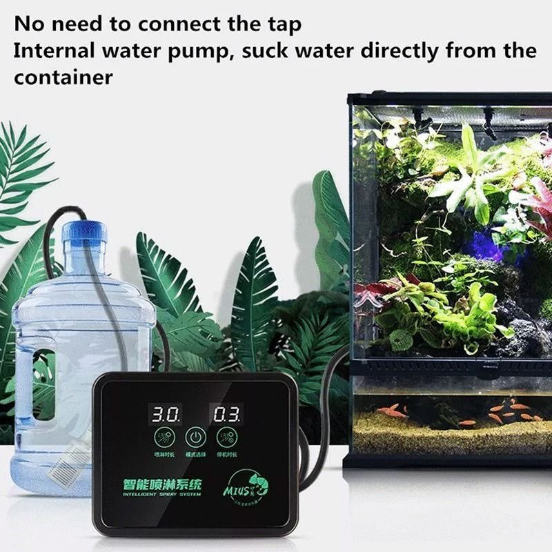 【智能灑水器】智慧定時噴淋系統 園藝植物加濕自動噴霧系統 熱帶雨林爬寵變色龍生態缸噴頭 植物加濕器 模擬降雨多肉澆水器-細節圖6