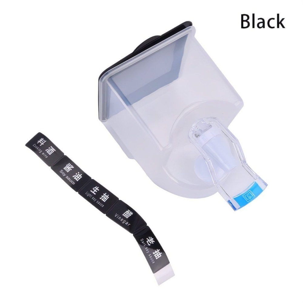 【壁掛調味料壺】壁掛透明防漏調味料壺,免打孔廚房創意水龍頭油瓶,烹飪料理按壓出液調味罐-細節圖6