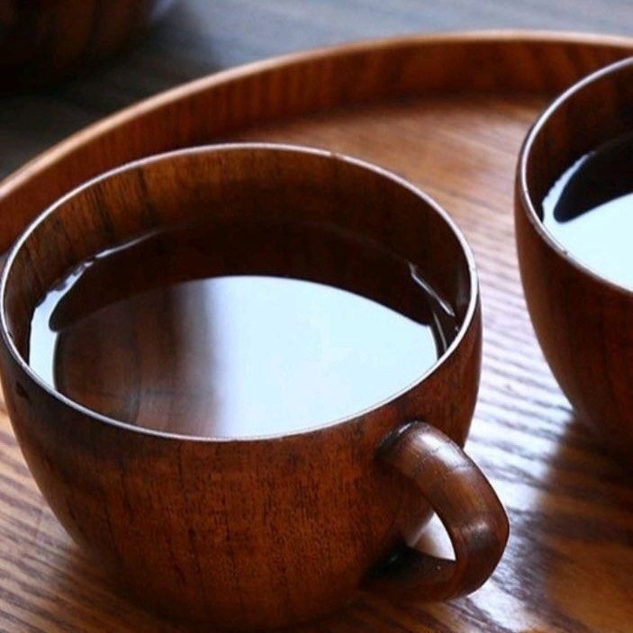 【原木茶杯】創意天然棗木隔熱茶杯,木質優雅咖啡杯,木紋環保喝水杯-細節圖3