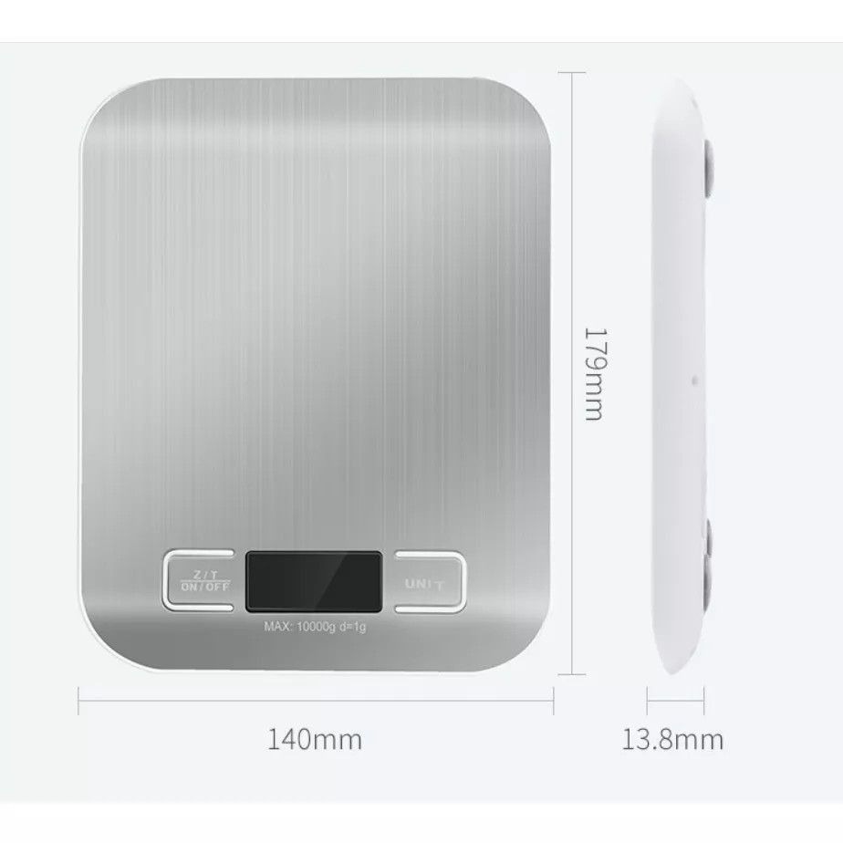 【廚房電子秤】精準廚房不鏽鋼電子秤 5kg/10kg迷你家用台秤 廚房烘焙1g精度秤量 防滑橡膠腳墊LED顯示 秤重-細節圖8