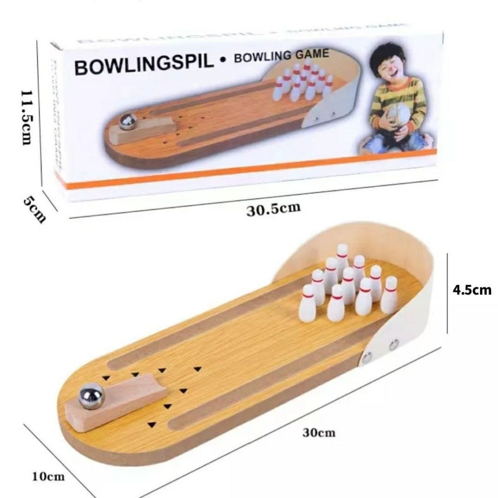 【小型桌上保齡球】木製迷你桌面手指保齡球 親子互動桌面彈珠遊戲玩具 兒童嬰幼兒木質益智桌遊 創意解壓智力Bowling-細節圖9