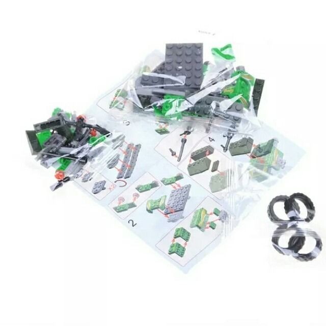 【地球邊境戰車】小顆粒積木拼裝玩具 78 PCS 兒童創意拼砌模型 科幻戰車 DIY積木-細節圖4