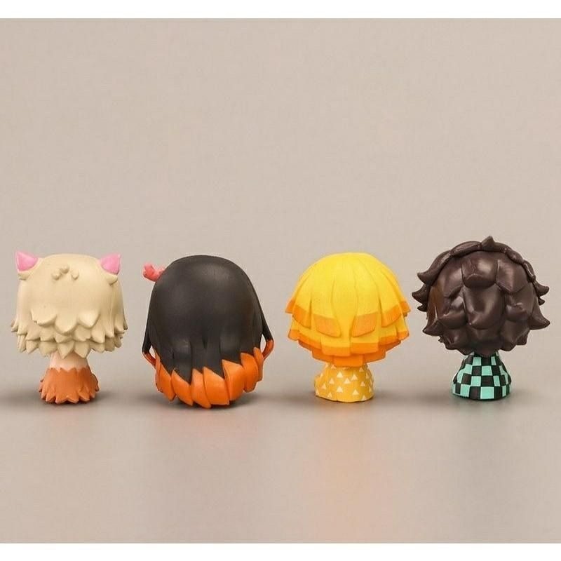 【鬼滅之刃Q版公仔】鬼滅之刃公仔玩具 竈門炭治郎 竈門禰豆子 我妻善逸 嘴平伊之助 桌面擺設-細節圖2