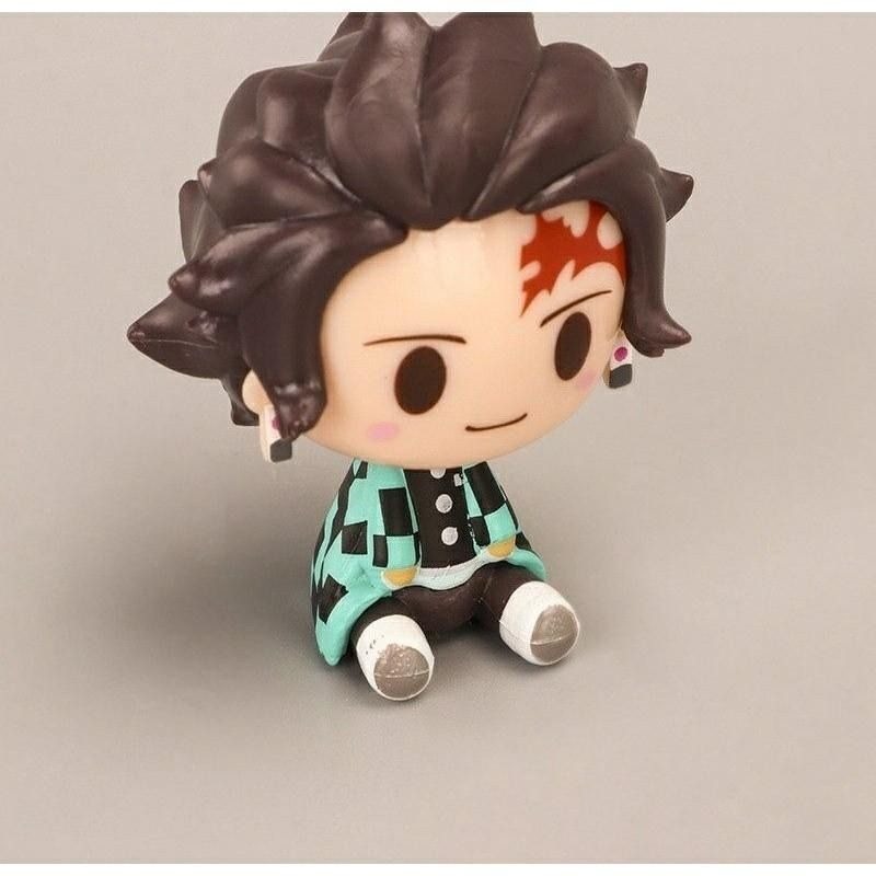 【鬼滅之刃Q版公仔】鬼滅之刃公仔玩具 竈門炭治郎 竈門禰豆子 我妻善逸 嘴平伊之助 桌面擺設-細節圖6