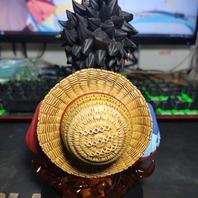 【航海王半身模型】航海王和之國索隆/路飛 LED發光半身像 16CM 收藏擺飾 禮品玩具 動漫周邊雕像 海賊王-細節圖4