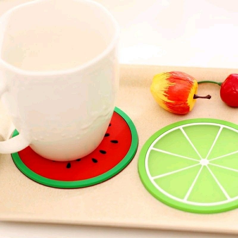 【水果矽膠杯墊】 止滑杯墊推薦 防滑墊 隔熱墊 桌墊 餐墊 居家裝飾用品推薦 茶杯墊 婚禮小物 西瓜款/橘子款-細節圖4