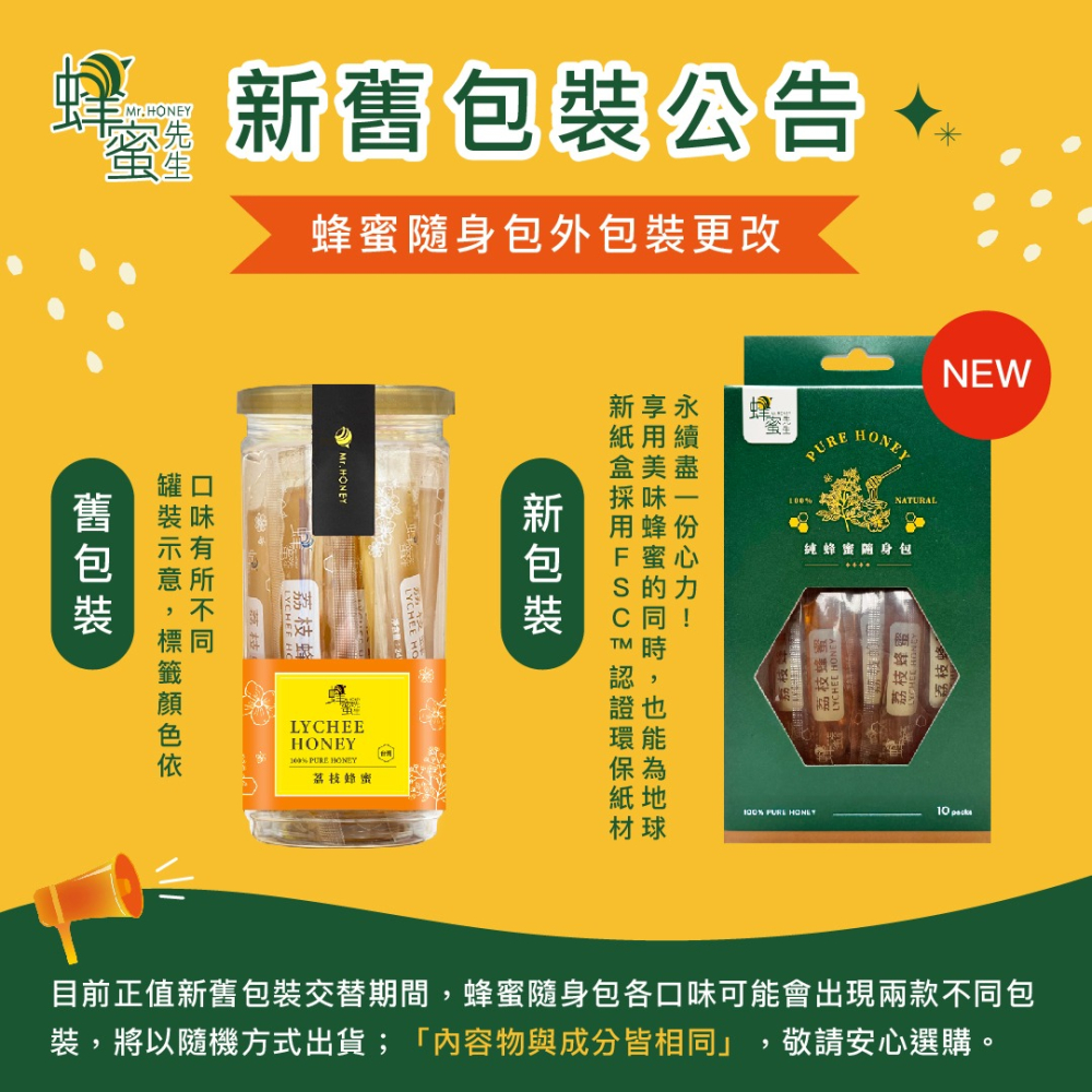 ｜Mr.HONEY 蜂蜜先生｜蜂蜜漬百香果隨身包(24gX10條) Honey&Passion Fruit-細節圖3