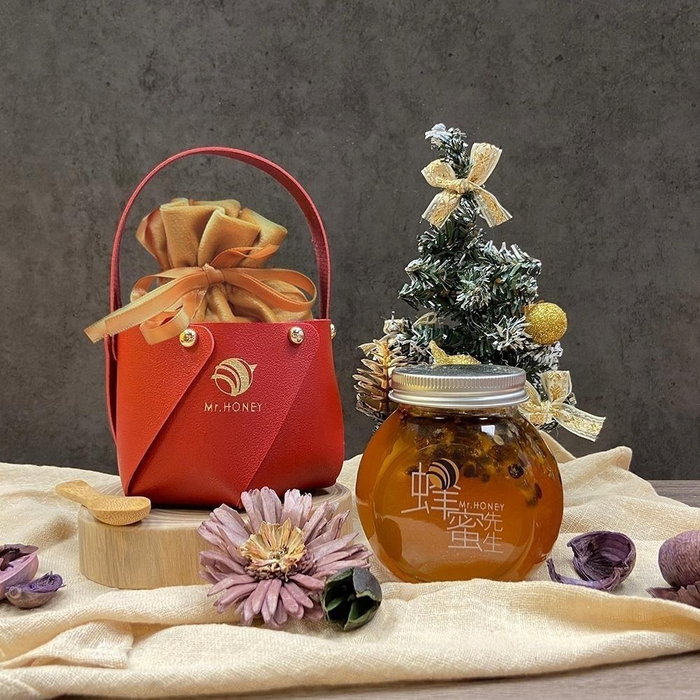 ｜Mr.HONEY 蜂蜜先生｜蜂蜜提籃組-蜂蜜漬百香果(240g)-交換禮物 伴手禮 新年禮物 中秋禮物 教師節禮物-細節圖3