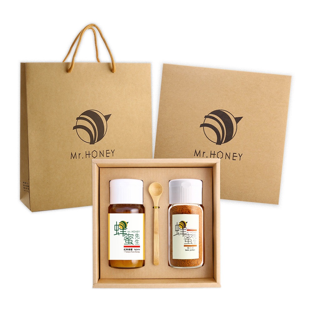 ｜Mr.HONEY 蜂蜜先生｜雙響禮盒-自由搭配 (純蜂蜜系列/蜂花粉)-規格圖4