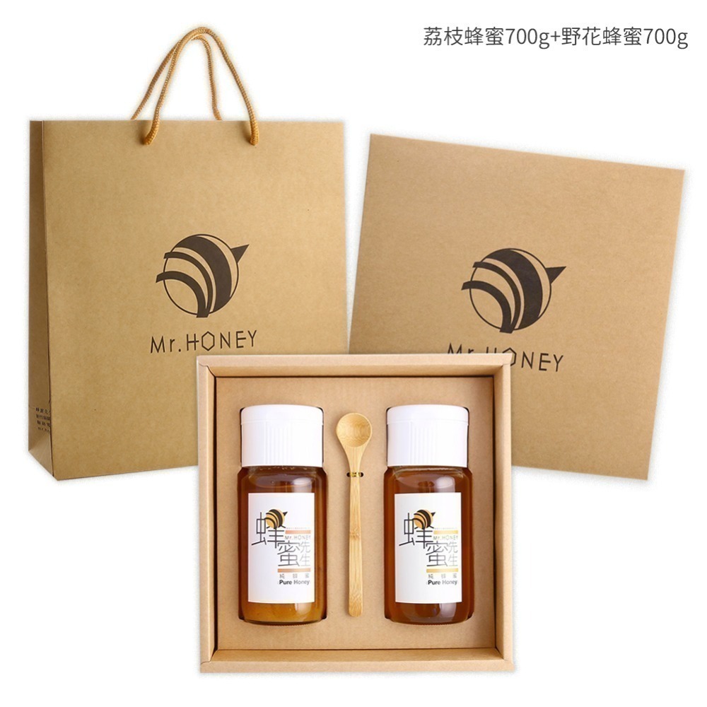 ｜Mr.HONEY 蜂蜜先生｜雙響禮盒-自由搭配 (純蜂蜜系列/蜂花粉)-規格圖4