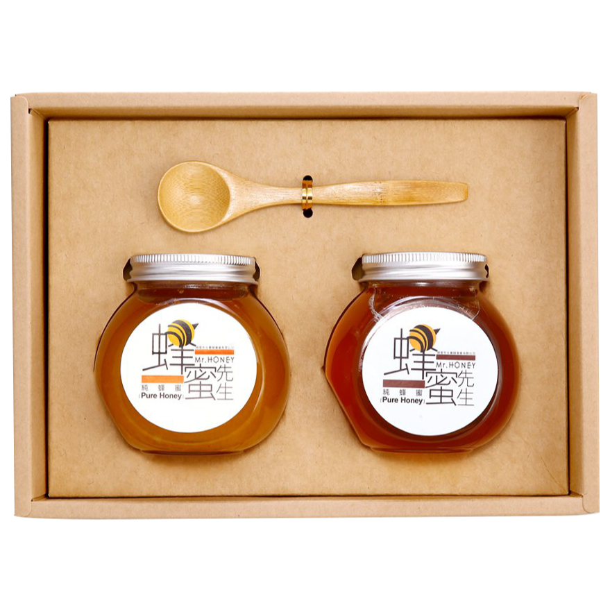 台灣-龍眼蜂蜜240g+野花蜂蜜240g