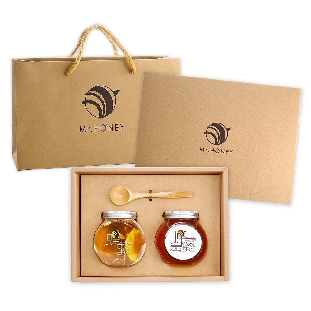 蜂蜜漬竹薑240g+台灣-龍眼蜂蜜240g