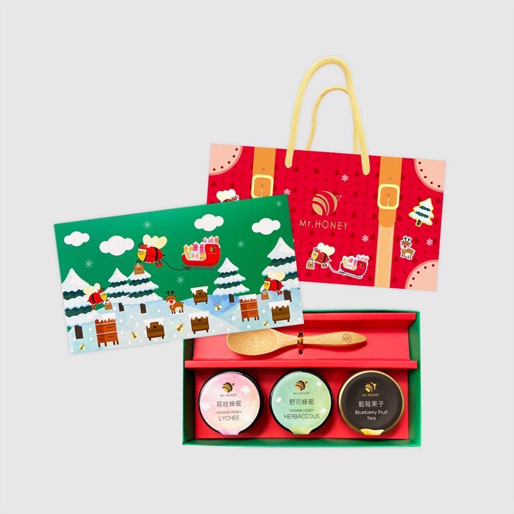 ｜Mr.HONEY 蜂蜜先生｜甜心禮盒-3入-聖誕 Gift Box 交換禮物 附禮袋-細節圖4