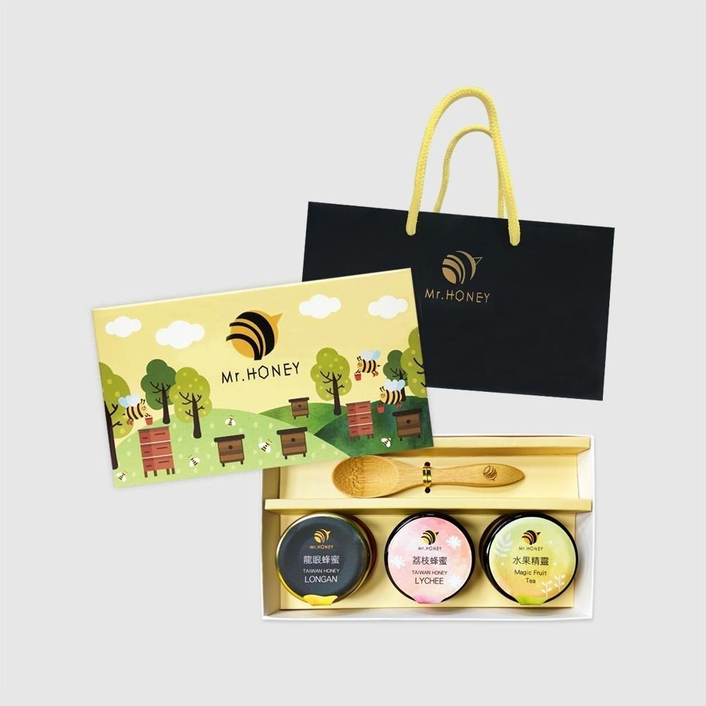 ｜Mr.HONEY 蜂蜜先生｜甜心禮盒-三入 附禮袋 伴手禮 交換禮物 新年/端午/中秋禮盒 教師禮 生日禮-細節圖2