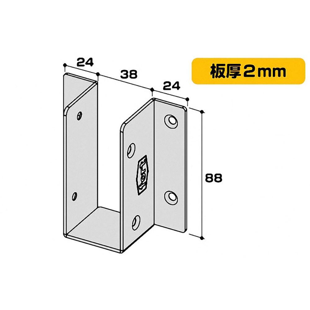 2x4角材U型固定座(鐵鍍鋅) / 木屋五金, 鐵件, 木屋 / 露營 / 休閒, 五金工具-細節圖4