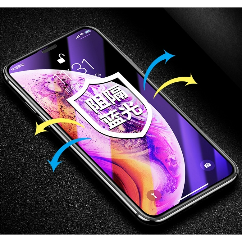 APPLE iPhone全系列 滿版紫光保護貼 紫光保護貼  抗藍光保護貼 蘋果保護貼 多件優惠 眼睛-細節圖3