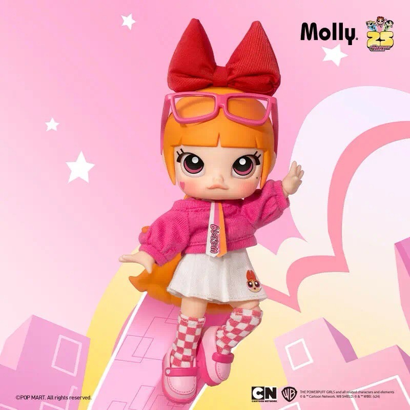 ［潮玩小組］POP MART 泡泡瑪特 MOLLY x 飛天小女警系列 可動人偶 大娃 盲盒 擺件 擺飾 手辦 公仔-細節圖4