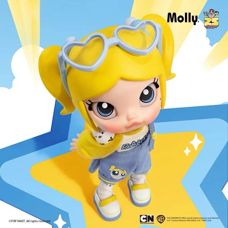 ［潮玩小組］POP MART 泡泡瑪特 MOLLY x 飛天小女警系列 可動人偶 大娃 盲盒 擺件 擺飾 手辦 公仔-細節圖8