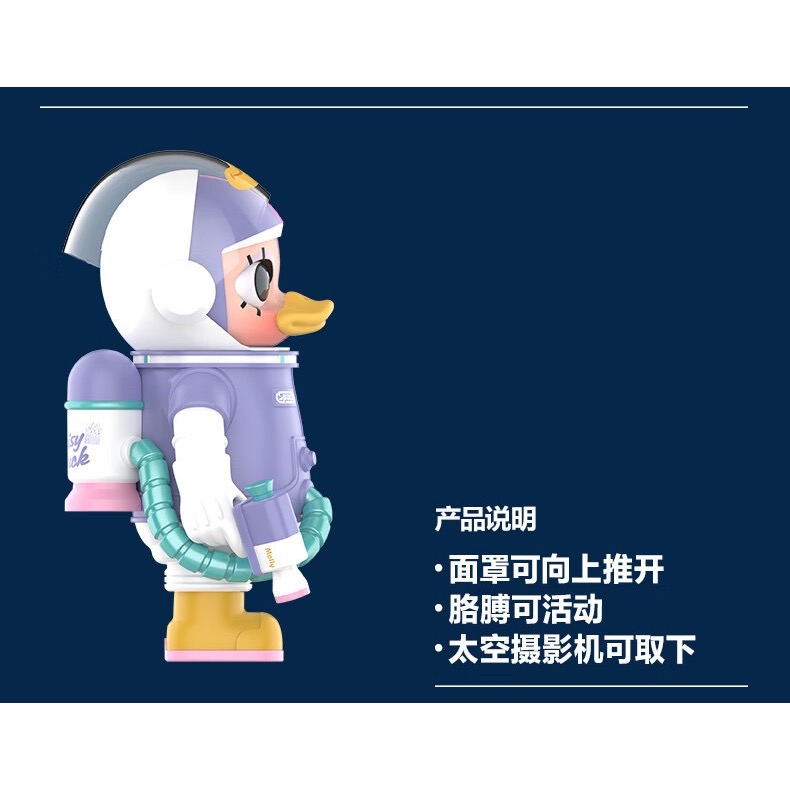 【潮玩小組】POP MART泡泡瑪特  MEGA SPACE MOLLY 400% 唐老鴨&黛西 磁吸鴨嘴 潮玩擺件-細節圖5