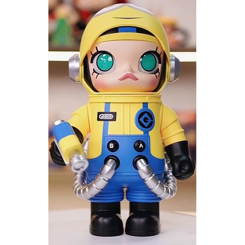 【潮玩小組】POP MART 泡泡瑪特 MEGA SPACE MOLLY  400% 聯名款 小小兵 花花 潮玩擺件-規格圖5