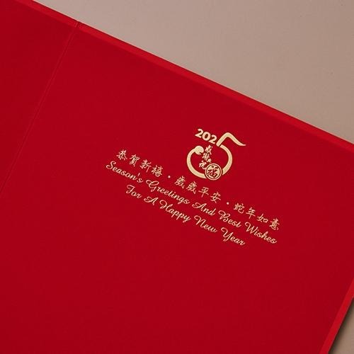 2025蛇年賀年卡/感謝與祝福 (公版10入裝) #3212-細節圖4