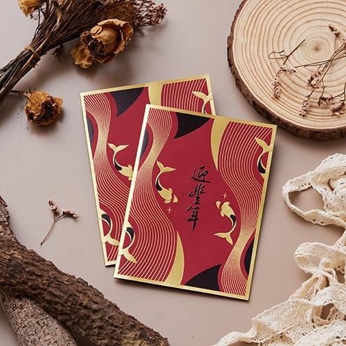 新年賀年卡/迎豐年 (公版10入裝) #3018-細節圖2