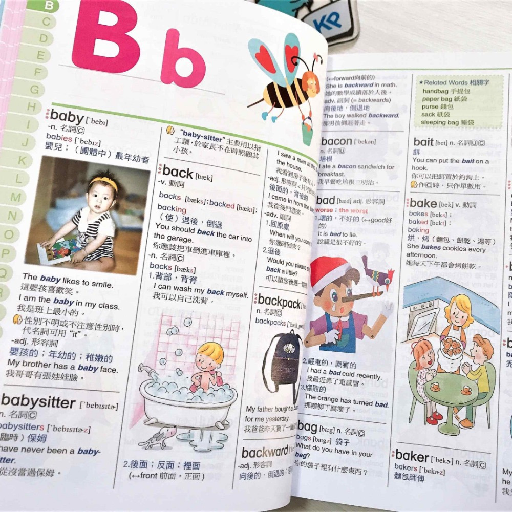 【KP小店】Hello Kitty 彩色圖解 兒童英漢辭典 (25K)-細節圖3