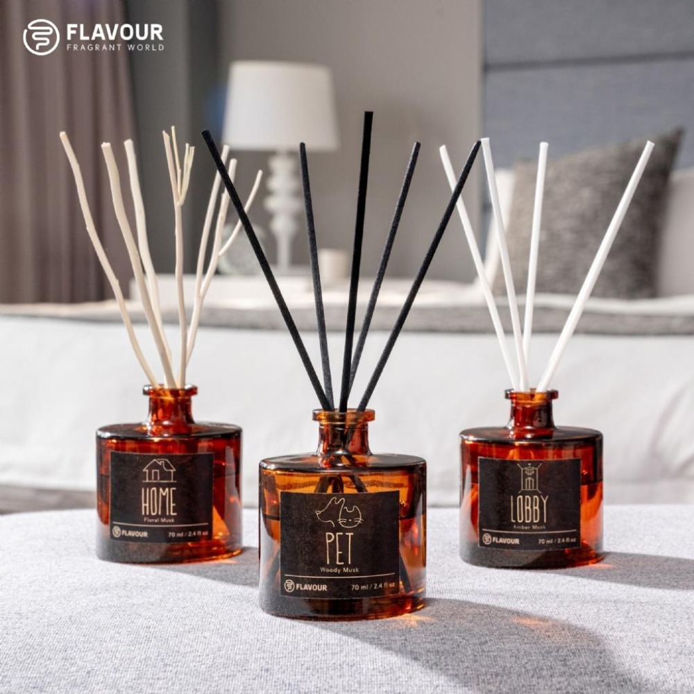 🍀有發票🍀【寵物友善】FLAVOUR 居家香氛擴香禮盒 70mlx3／室內擴香瓶 香氛瓶 芳香瓶 聖誕節交換禮物-細節圖4