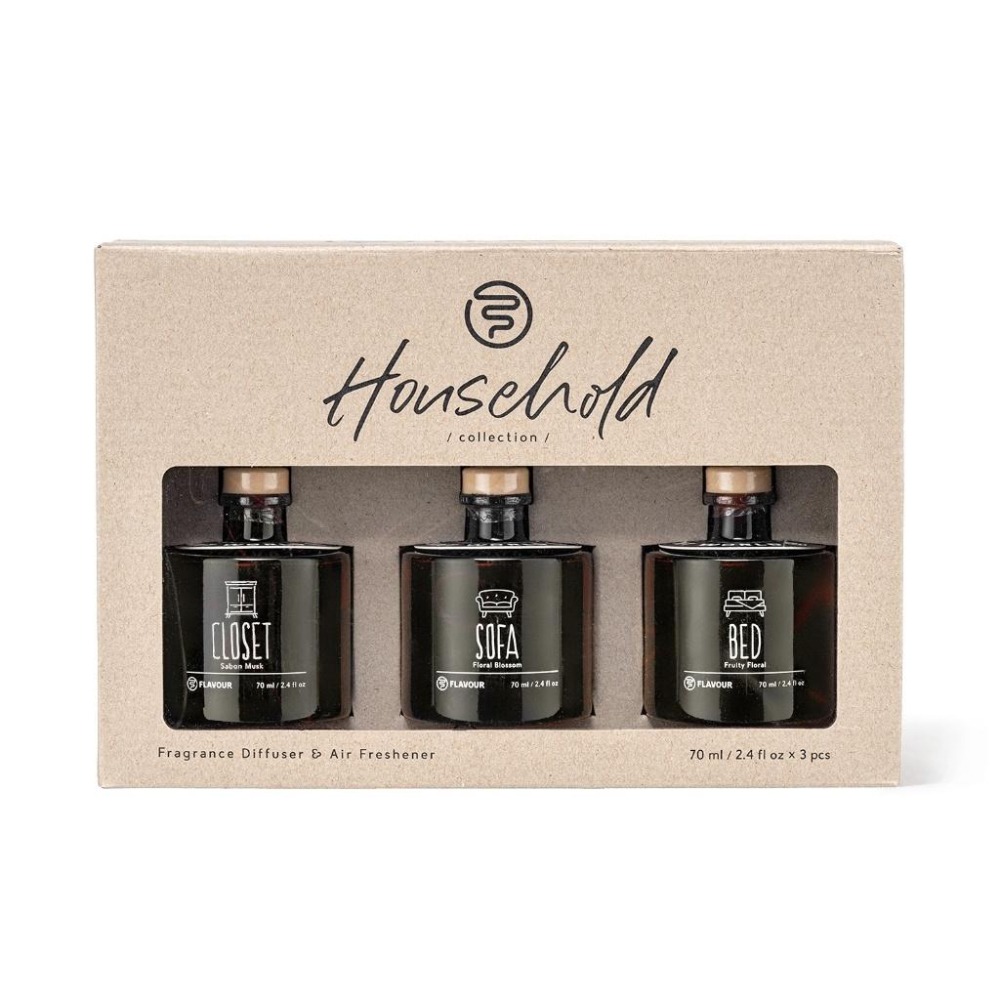 🍀有發票🍀【寵物友善】FLAVOUR 居家香氛擴香禮盒 70mlx3／室內擴香瓶 香氛瓶 芳香瓶 聖誕節交換禮物-細節圖7