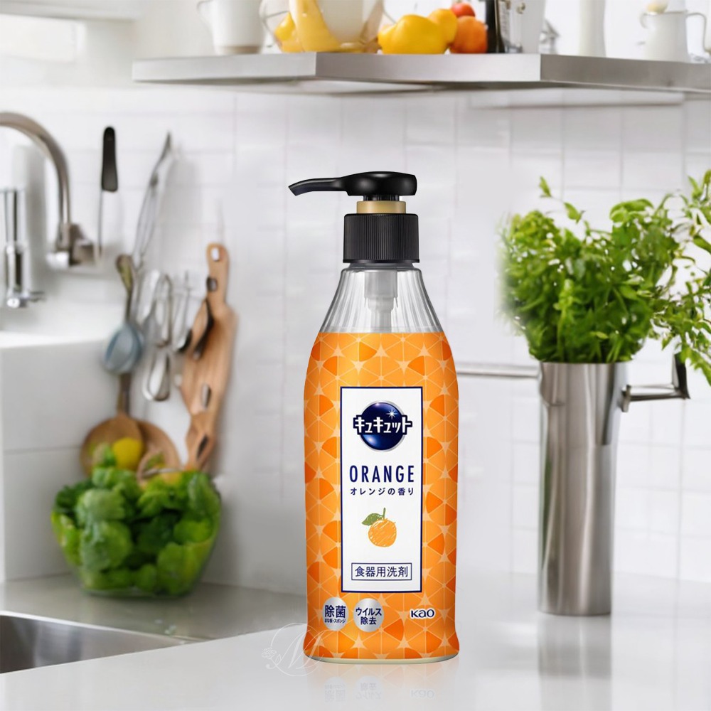 日本 花王 kao 日本花王 按壓洗碗精-柑橘香 洗碗精 大容量-細節圖3