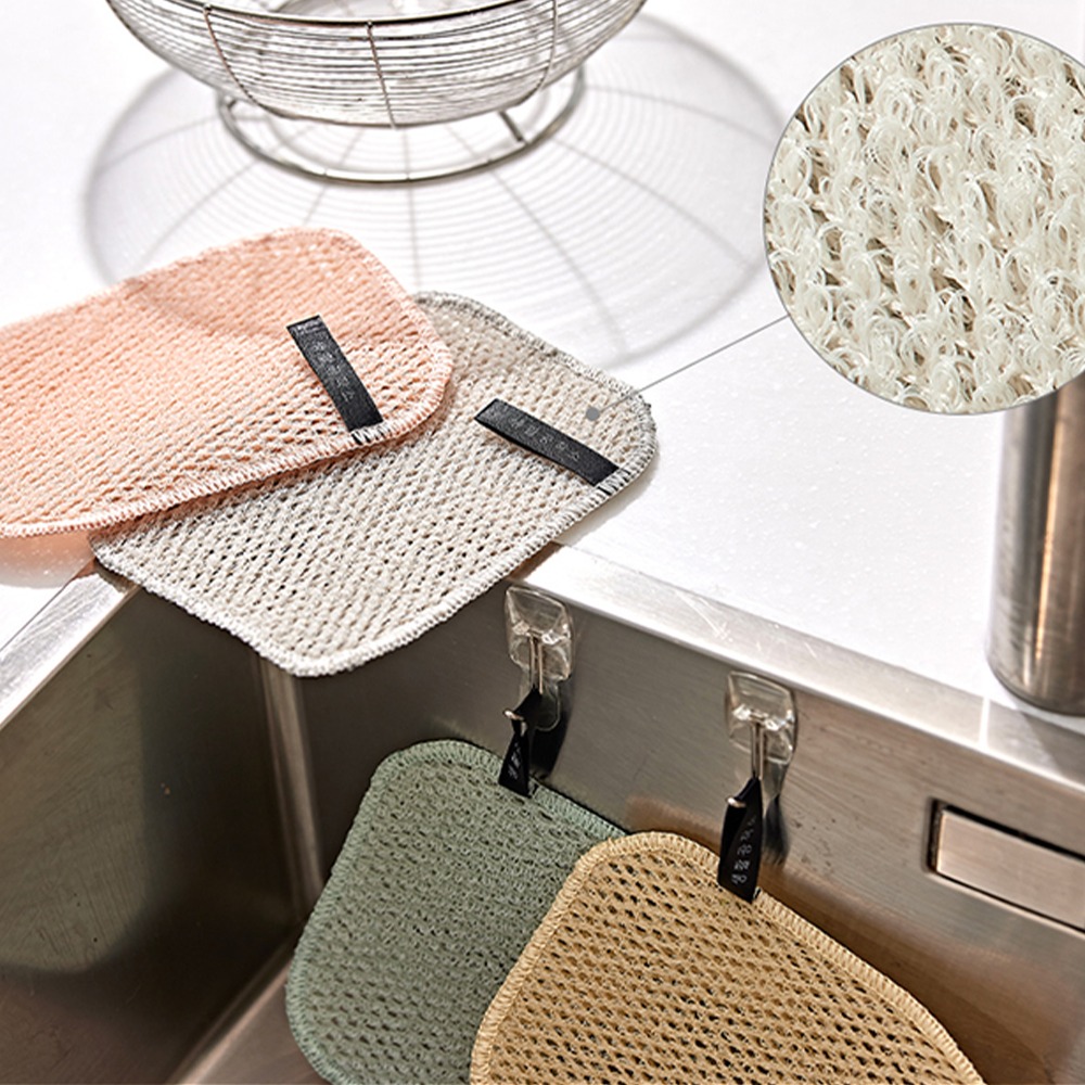 韓國 SAENGONG 生活工作所｜雙面網格洗碗刷（4入/包） 洗碗刷 刷子 廚房清潔 平底鍋 鍋子-細節圖5