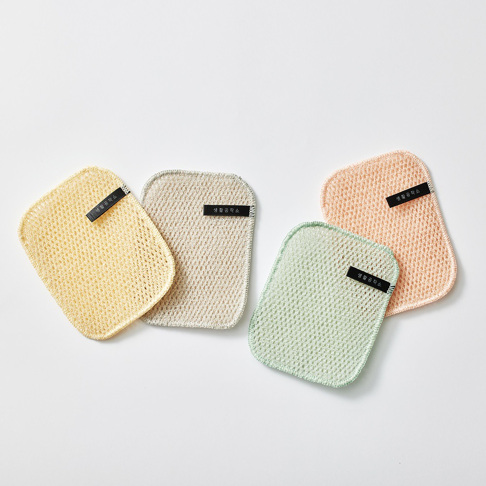 韓國 SAENGONG 生活工作所｜雙面網格洗碗刷（4入/包） 洗碗刷 刷子 廚房清潔 平底鍋 鍋子-細節圖8