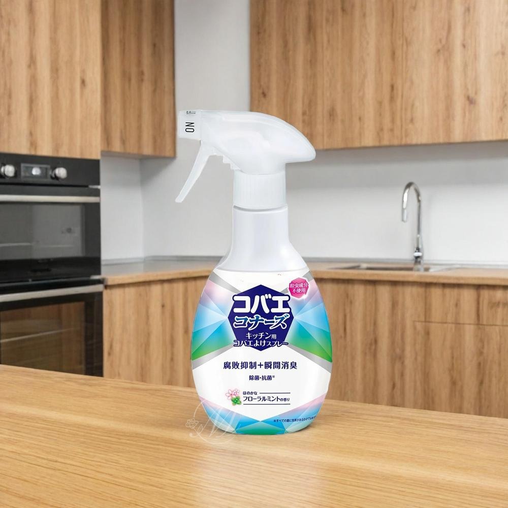 日本 KINCHO 金烏 金雞 廚餘果蠅防制噴霧-花香薄荷250ml 廚餘 小飛蟲-細節圖4