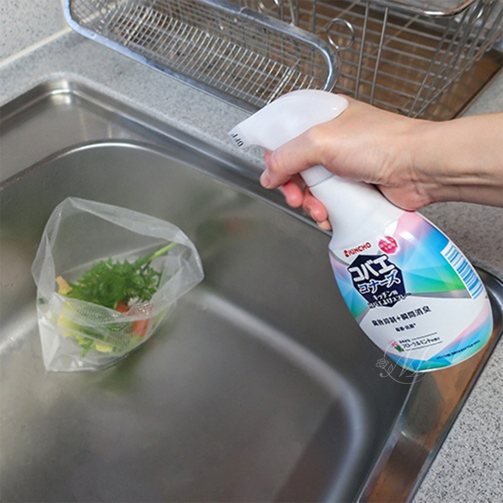 日本 KINCHO 金烏 金雞 廚餘果蠅防制噴霧-花香薄荷250ml 廚餘 小飛蟲-細節圖5