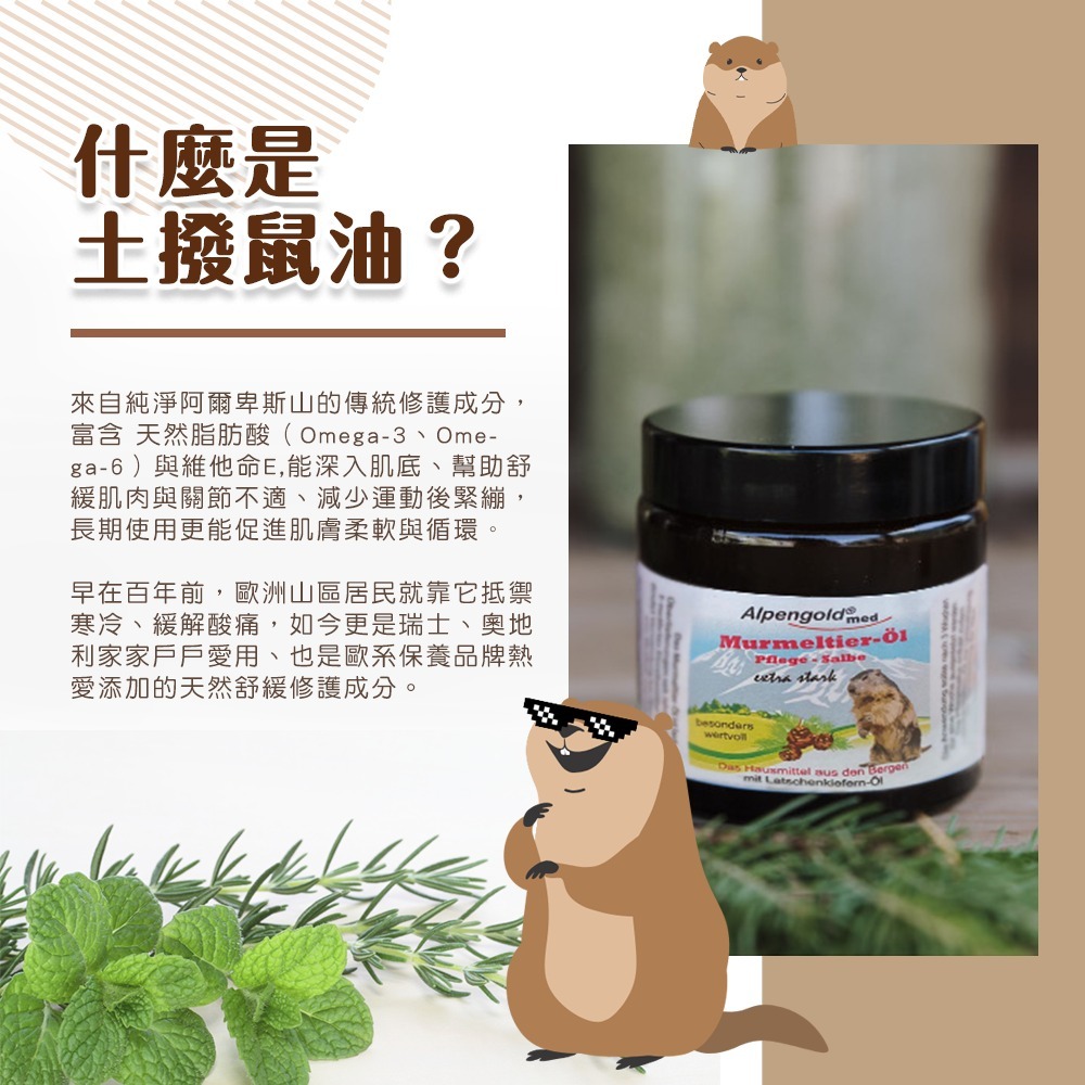 德國Alpengold土撥鼠油滋潤保養膏-細節圖7