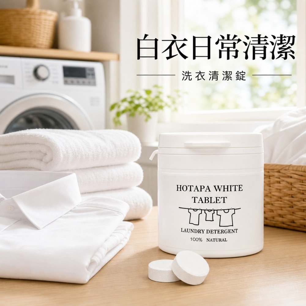 日本HOTAPA天然貝殼粉雙重去汙洗衣錠40粒-細節圖5