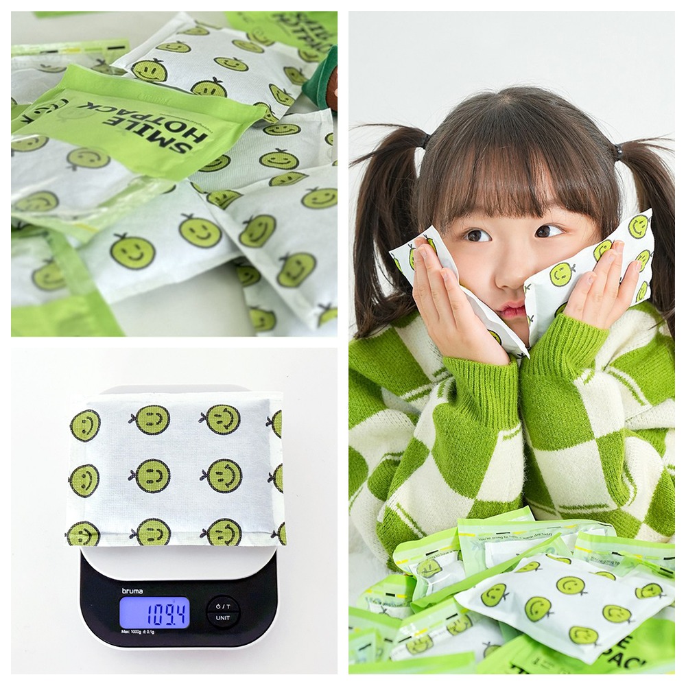 【大尺寸現貨】韓國製造 暖暖包10入｜持續多小時 兒童用暖暖包 文創暖暖包 韓國製暖暖包 哈密瓜(綠)-細節圖7