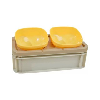 『寵心所欲』寵物互頸碗戶外露營碗儲糧箱儲糧餐桌兩用架高互頸碗寵物碗-細節圖6