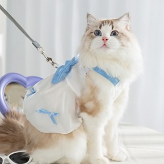 <寵心所欲>寵物衣服春夏季蝴蝶結流光吊帶裙狗狗牽引公主裙貓咪狗狗衣服可牽引-細節圖2