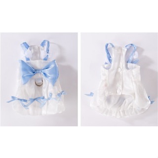 <寵心所欲>寵物衣服春夏季蝴蝶結流光吊帶裙狗狗牽引公主裙貓咪狗狗衣服可牽引-細節圖3
