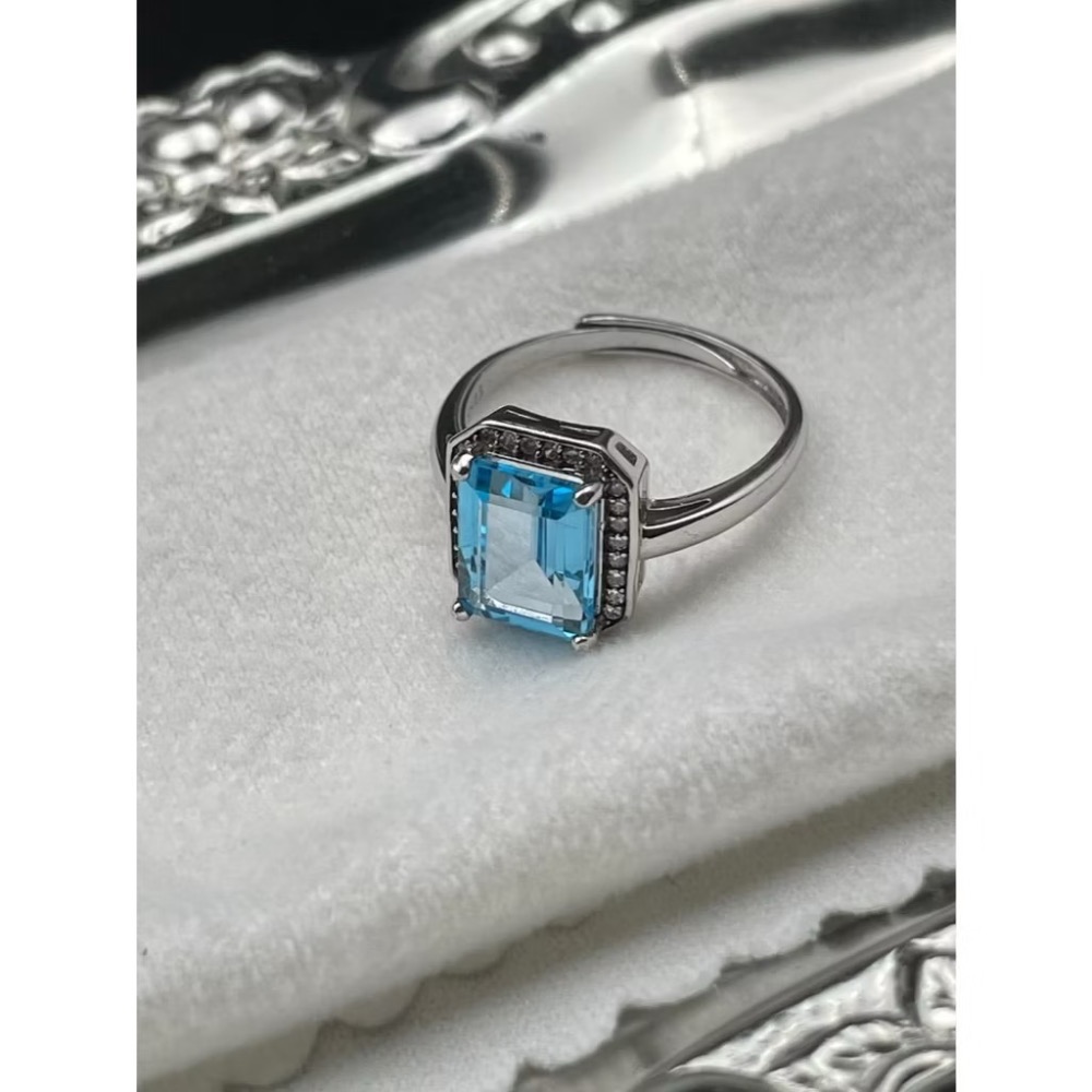 LEROY JEWELRY 樂花精品珠寶 [湛藍之境 - 托帕石戒指]-細節圖2