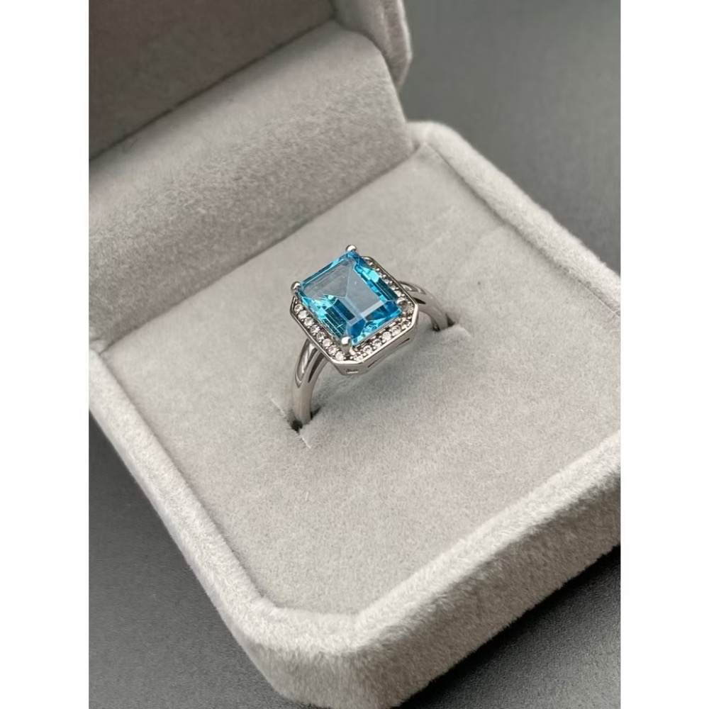 LEROY JEWELRY 樂花精品珠寶 [湛藍之境 - 托帕石戒指]-細節圖3