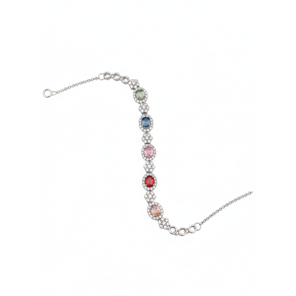 LEROY JEWELRY 樂花精品珠寶 幻彩︱藍寶石手鍊-細節圖4
