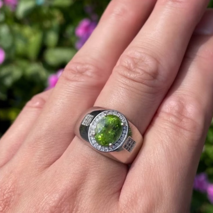LEROY JEWELRY 樂花精品珠寶 晨曦綠影｜橄欖石戒指-細節圖2