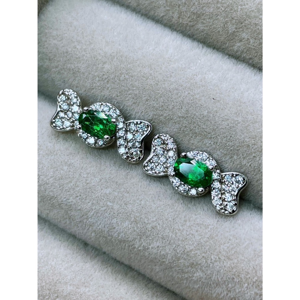 LEROY JEWELRY 樂花精品珠寶-「綠漾耳韻 沙佛萊石」-細節圖4